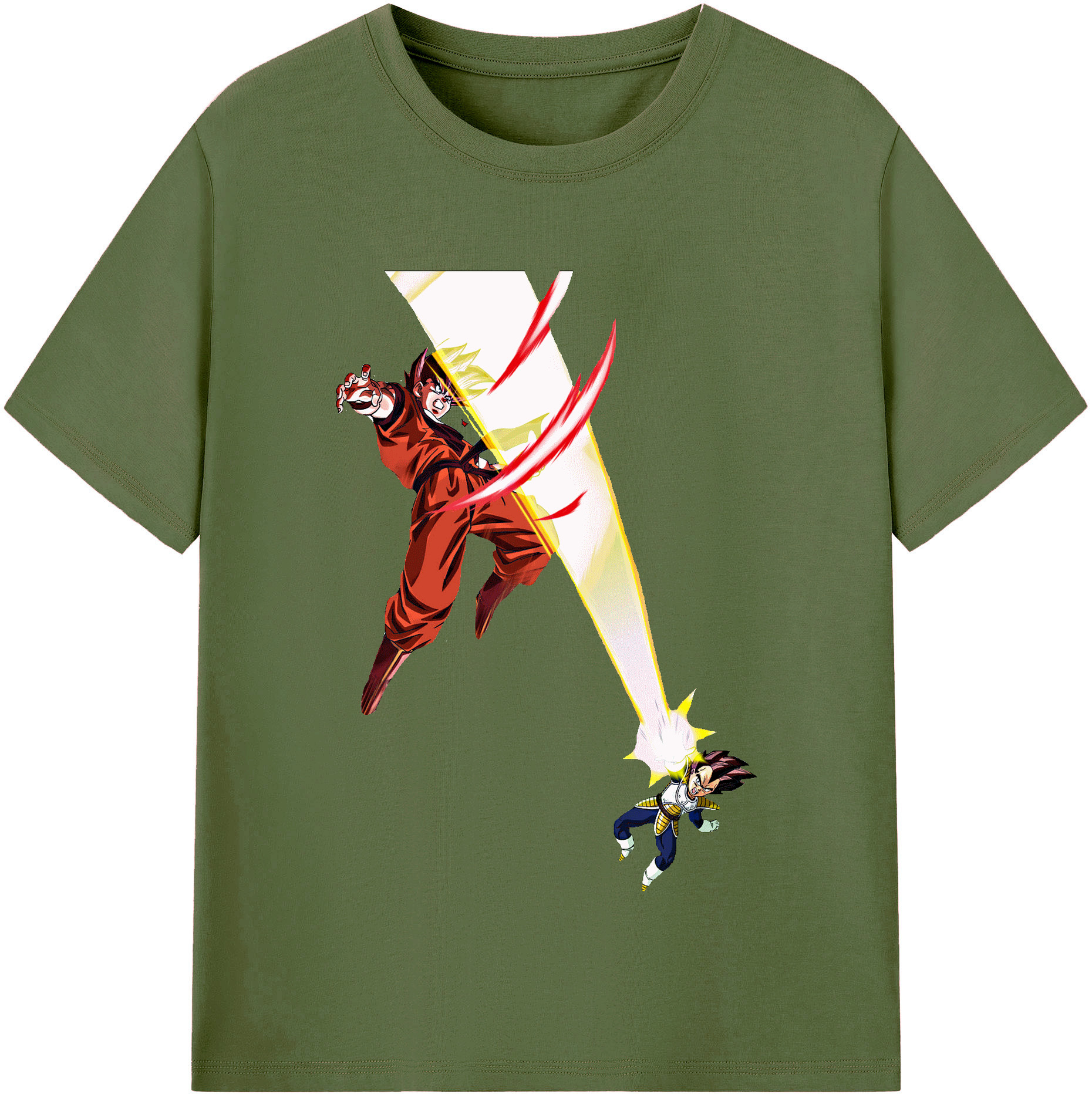 （画像用） ドラゴンボール ベジータ四世（Bejīta Yonsei）DRAGON BALL Vegeta IV 綿100％半袖Tシャツ（フロントプリント）